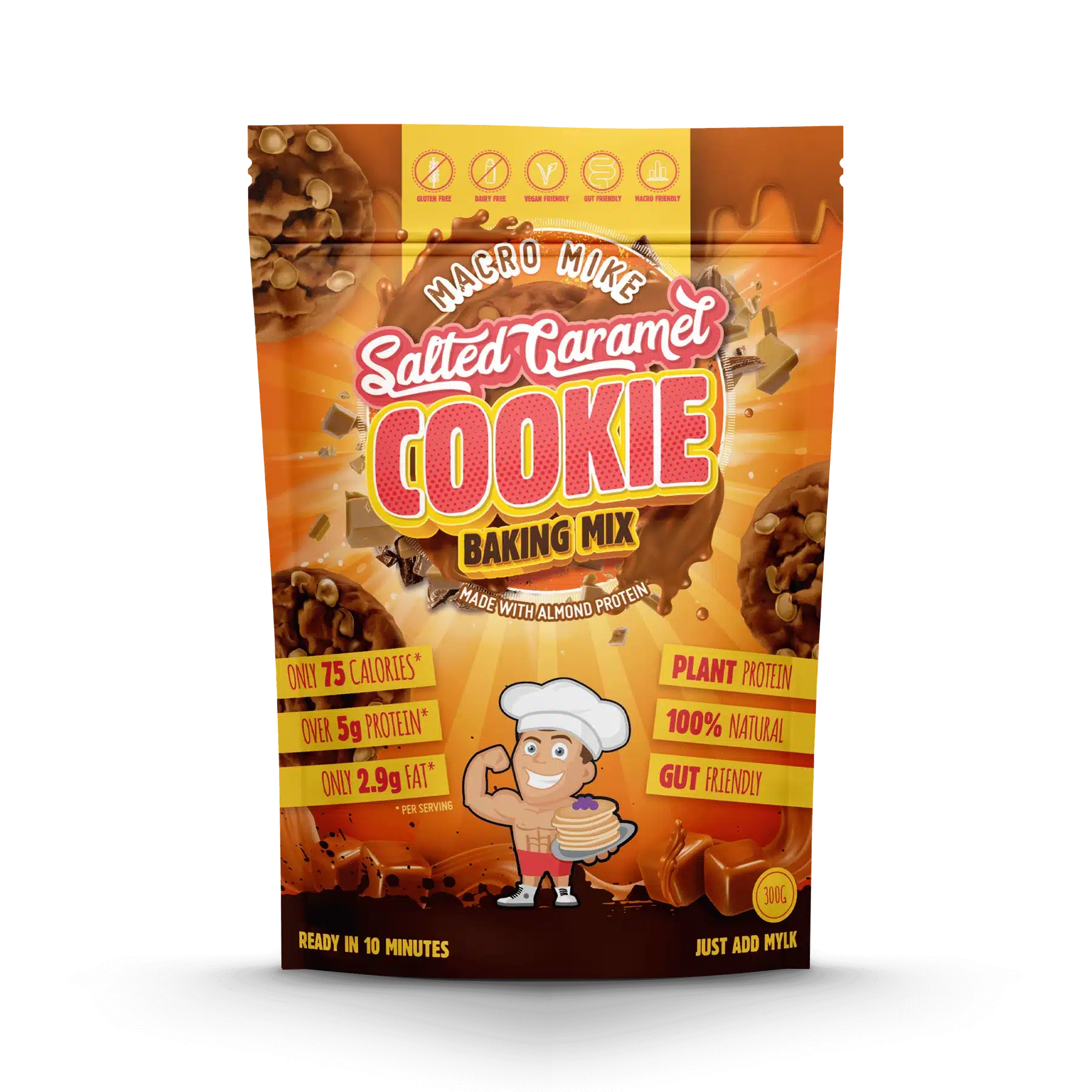 Macro Mike - SALTED CARAMEL COOKIE BAKING MIX (300G BAG)